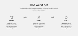 Werk Stap Voor Stap - Responsieve HTML5-Sjabloon