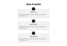 How Our Work Goes - One Page Template