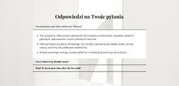 Odpowiedzi Na Ważne Pytania - Inspiracja Makietą Strony Internetowej