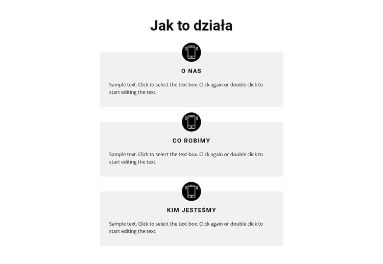 Jak idzie nasza praca Motyw WordPress