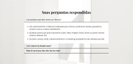 Um Design De Site Exclusivo Para Respostas Para Perguntas Importantes