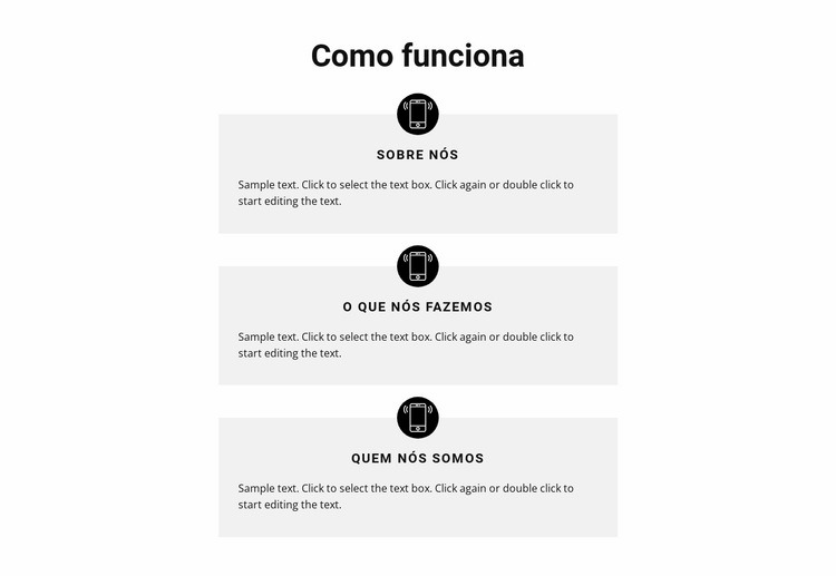 Como vai nosso trabalho Modelo HTML5