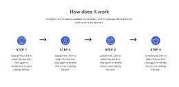 4 important steps - Html Code Example by Nicepage