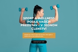 Návrh Stránky HTML Pro Sportovní A Wellness Centrum