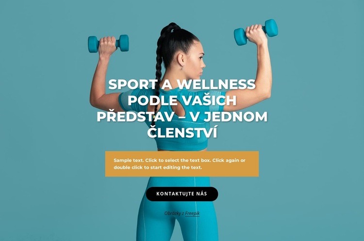 Sportovní a wellness centrum Šablona HTML