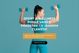 Sportovní A Wellness Centrum – Šablona Webových Stránek Ke Stažení Zdarma
