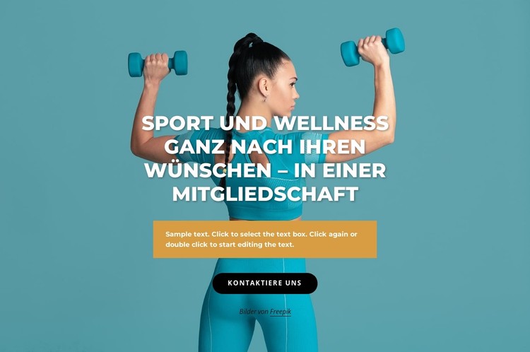 Sport- und Wellnesscenter CSS-Vorlage