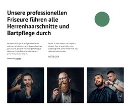 Unsere Professionellen Friseure - Schöne HTML5-Vorlage