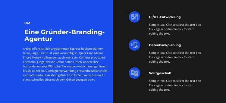 Wir schaffen Verkaufsmarken Landing Page