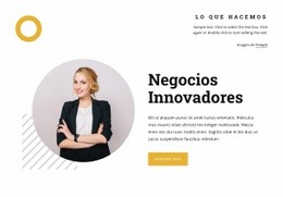 Modelos De Negocio Innovadores - Maqueta Responsiva