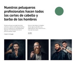 Nuestros Peluqueros Profesionales - Hermosa Plantilla HTML5