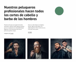 Nuestros Peluqueros Profesionales - Arrastrar Y Soltar Plantilla Joomla