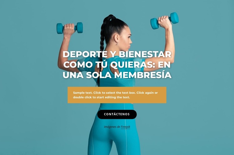 Centro deportivo y de bienestar Plantilla Joomla