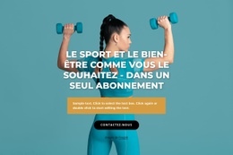 Centre De Sport Et De Bien-Être - Conception De Sites Web Personnalisés