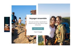 Rencontrez Des Amis Du Voyage - Modèle De Page HTML