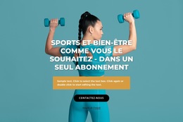 Centre De Sport Et De Bien-Être - Modèle De Site Web À Télécharger Gratuitement