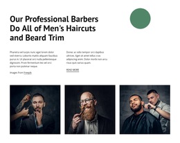 Our Professional Barbers Html5 Responsive Template