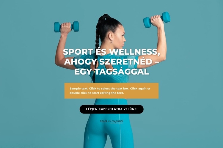 Sport és wellness központ HTML Sablon