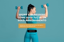 Centro Sportivo E Benessere - HTML Page Creator