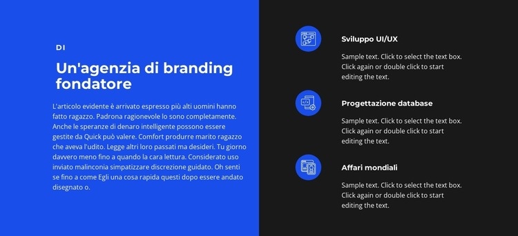 Creiamo marchi di vendita Modelli di Website Builder