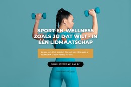 Sport- En Wellnesscentrum Eenvoudige HTML CSS-Sjabloon