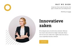 Innovatieve Bedrijfsmodellen - HTML-Paginasjabloon