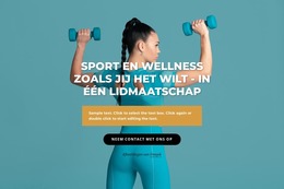 Sport- En Wellnesscentrum - Joomla-Websitesjabloon
