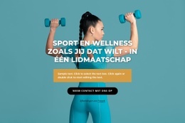 Sport- En Wellnesscentrum - Gratis Websitesjabloon