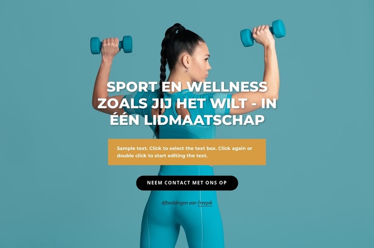 Sport- en wellnesscentrum WordPress-thema
