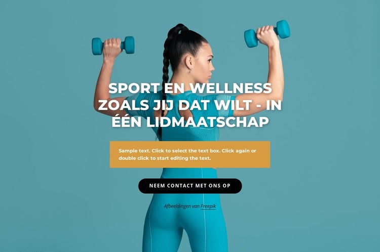 Sport- en wellnesscentrum WordPress-thema