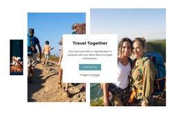 Meet Travel Friends One Page Template