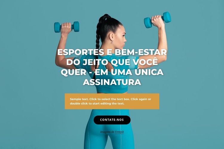 Centro de esportes e bem-estar Template Joomla