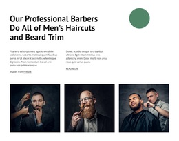 Our Professional Barbers - Premium Template