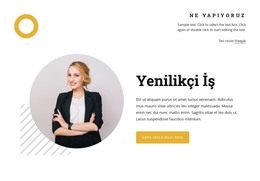 Yenilikçi Iş Modelleri - HTML Sayfası Şablonu