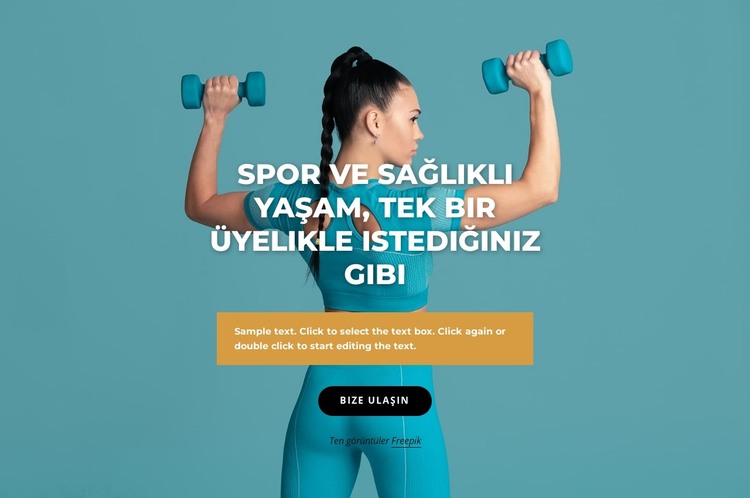 Spor ve sağlıklı yaşam merkezi HTML Şablonu