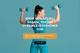 Spor Ve Sağlıklı Yaşam Merkezi Web Sitesi Tasarımı