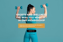 Sports And Wellness Center Material Design
