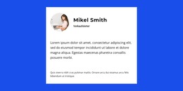 Gründer Über Das Projekt - Responsive HTML5-Vorlage