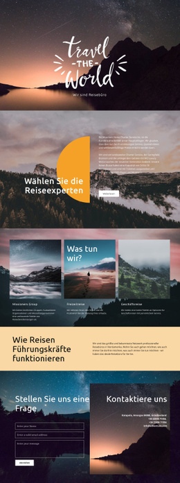 Neue Orte Erkunden - HTML Template Generator