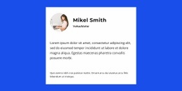 Gründer Über Das Projekt - Benutzerdefiniertes Website-Design