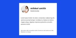 Fundador Sobre El Proyecto Plantilla HTML5