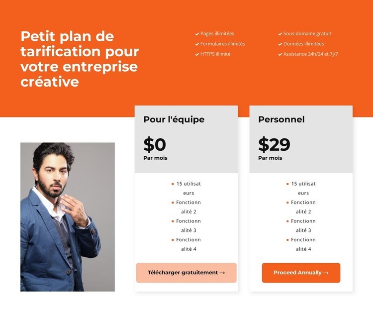 Choisir un tarif avantageux Conception de site Web