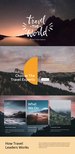 Exploring New Places - HTML Template Generator