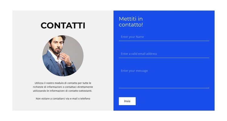 Consultazione su richiesta Costruttore di siti web HTML