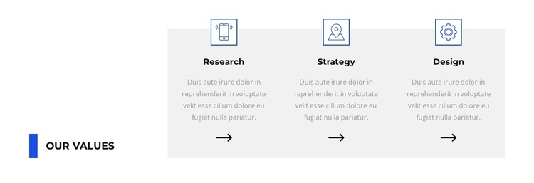 Our tasks One Page Template