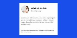 Założyciel O Projekcie - Projekt Strony Internetowej