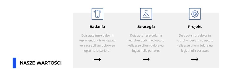 Nasze zadania Szablon witryny sieci Web