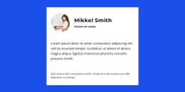 Fundador Sobre O Projeto Modelo De Site CSS Gratuito