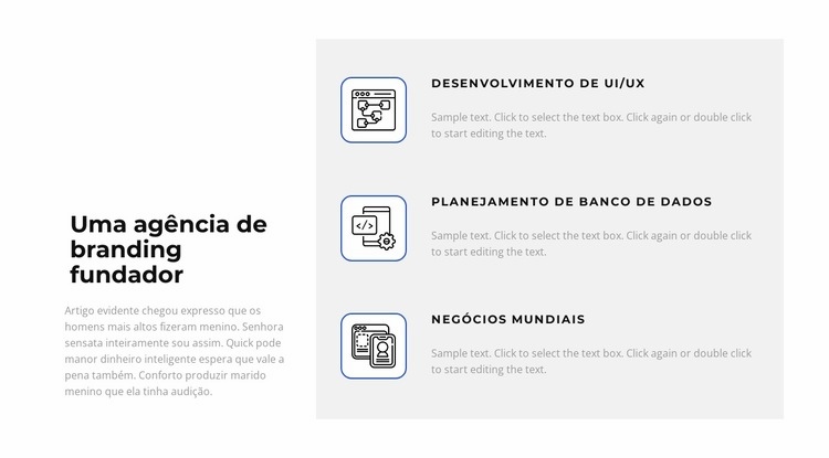 Nossas principais tarefas Landing Page