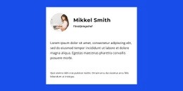 Grundare Om Projektet - Professionell Webbplatsmall